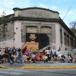 Gabo Ferro nuevamente presente en las calles de su barrio  