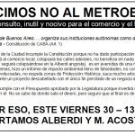 No al Metrobus Alberdi Directorio