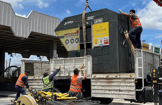Comenzó la instalación de peajes inteligentes en la Autopista Perito Moreno