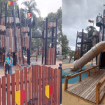 Nuevo patio de juegos en la Plaza Domingo Olivera de Parque Avellaneda