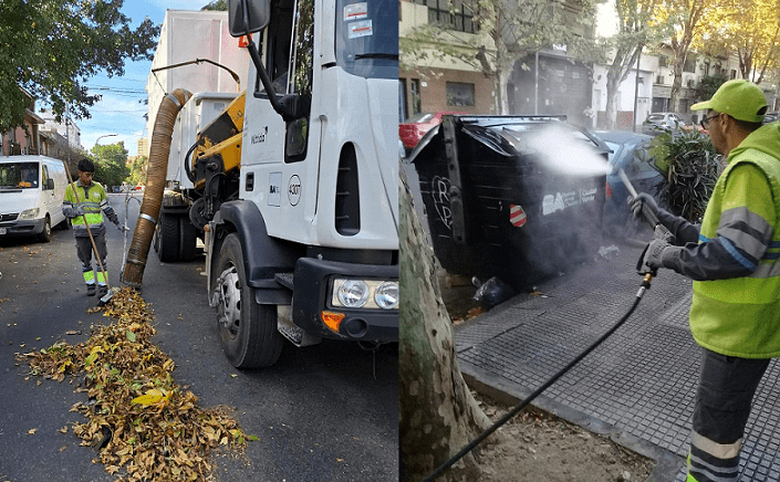 Prestación del servicio de higiene urbana en Comuna 9
