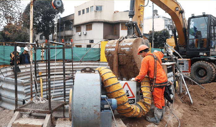 Obras en la red hidráulica para evitar inundaciones y anegamientos