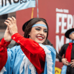 Celebración del Día de la Bandera en la Feria de Mataderos