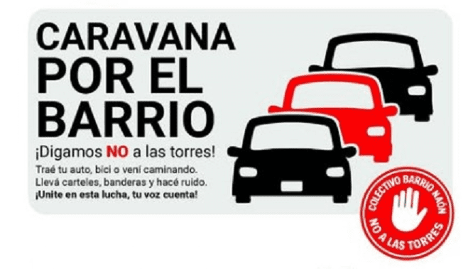 Más protestas vecinales contra las torres en Barrio Naón