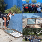 Suman baldosas de la memoria en las veredas del Club Vélez Sarsfield