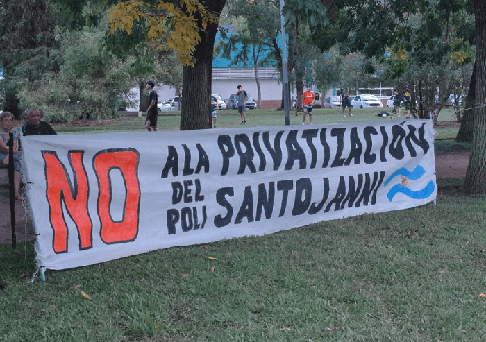 Polideportivo Santojanni actividades de difusión y novedades judiciales